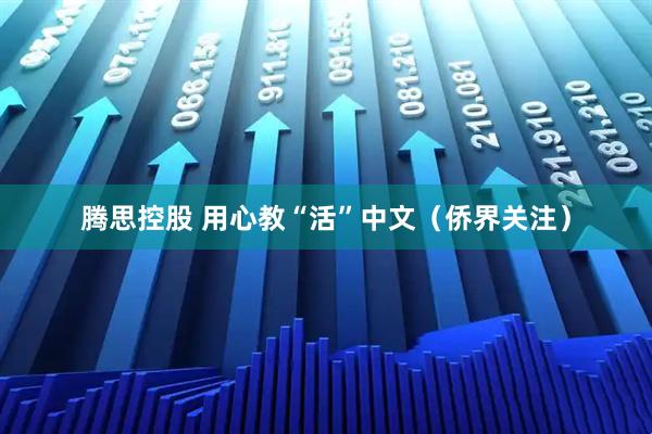 腾思控股 用心教“活”中文（侨界关注）